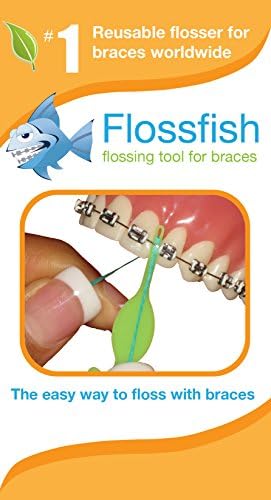 FlossFish - Reusable Orthodontic flossers professional pack 50 pack (Mixed colors)
