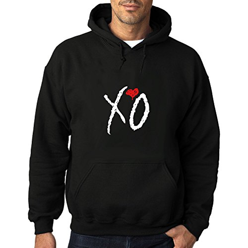 Men's XO Weeknd logo Floral Hoodies Jacket Black