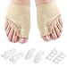 Pretty See Bunion Pads Gel Bunion Corrector Sleeves Toe Separators Spacers Straighteners Pain Relief Protector, 4 Pairs