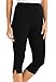 Woman Within Women's Plus Size Stretch Cotton Capri Legging - 1X, Black