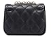 WODISON Trendy Kids Toddler Crossbody Quilted Purse Shoulder Bag Metal Chain for Girls with A Bow Hair Clip Gifted