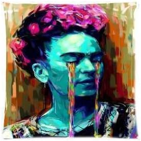 Rainy Pillow Frida Kahlo Colorful Frida Pillowcase 18x18 inch Zippered Pillow Cover