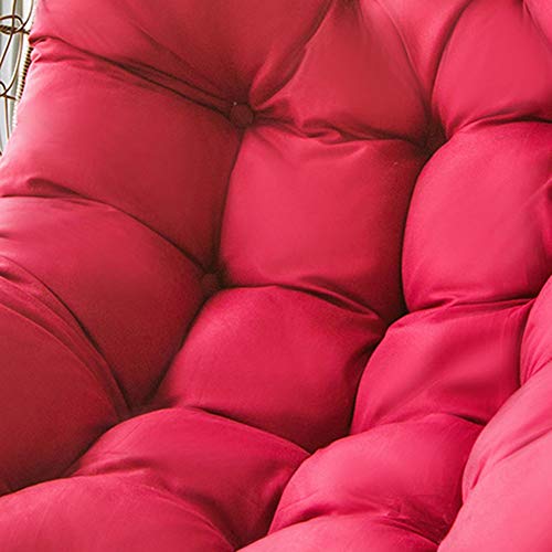 DKIEI Dicker Schaukelstuhl Ei Stuhl Kissen Hängesessel Relaxsessel Pads für Indoor Outdoor, Weinrot – Bild 7
