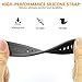 Gear S3 Frontier/Classic Soft Silicone Watch Bands 22mm Rubber Watch Strap with Stainless Steel Buckle Replacement Wristband for Samsung Gear S3 Frontier/Classic Smart Watch - Black/Gray Stitching