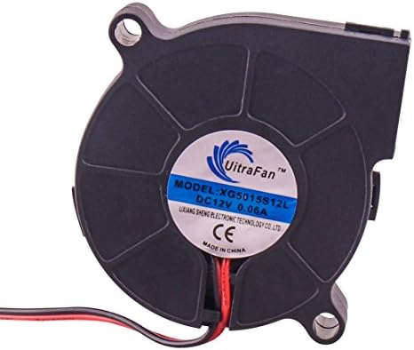Copapa CE FCC Verification DC12V 2 Pin Connector Dual Ball Bearing Cooling Blower Fan 50mmx15mm For 3d Printer Laptop Black Humidifier Aromatherapy and Small Appliances Series Repair Replace