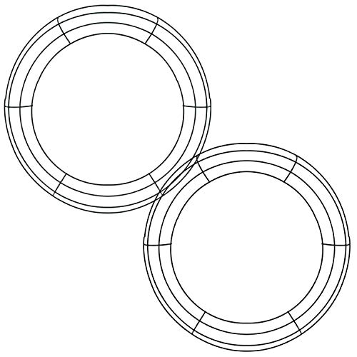 image for Again Products 2 Pack (8 Inch) Wire Wreath Frame Wire Wreath Making Ri