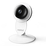 Home Camera, Vodool 1080p HD Smart Wireless WIFI IP Security Camera Surveillance System with Night Vision for Baby Monitor Compatible with IOS, Android App (Power Supply Not Included)