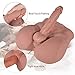 3D Realistic Sex Love Doll for Women with Flexible Dildo and Tight Anal Entry Fake Penis with Ball Adult Sex Toys for Female Masturbation-11x9.44x7.87inch Brown