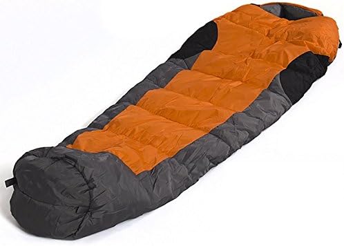 Mummy Sleeping Bag With Carrying Case 5F/-15C Perfect For Camping Hiking Cold Weather Trips Sleepovers Indoor Outdoor Use Lightweight And Water-Resistant
