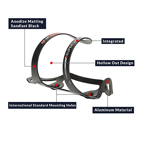 SAVADECK Bicycle Lightweight Aluminum Water Bottle Cage Alloy Bike