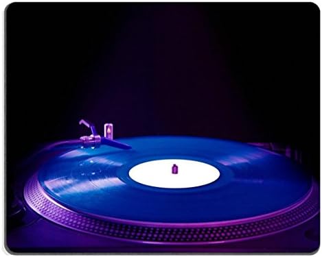 Smoomfly Mouse Pad Natural Rubber Mousepads record player with colored vinyl record 28741161