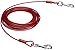 Amazon Basics Tie-Out Cable For Dogs Up to 56.7kg/914.4cm (Pack of 1), Red
