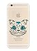iPhone 6  / 6S Case, Translucent Silicone Clear Case Gel Cover for Apple ( You are Mad Here Quotes by Alice in the Wonderland Princess Cheshire Cat )