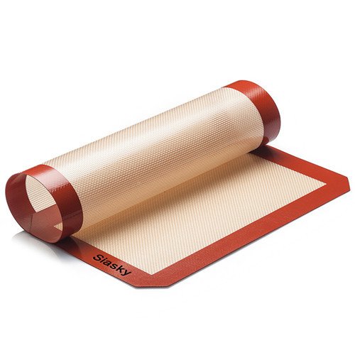 2Pcs Premium 16” X 12” Silicone Non Stick Baking Mats, Siasky Non Toxic Heat Resistant and FDA Approved Baking Sheets, Non Stick Silicon Liner for Bake Pans & Pastry Rolling - Thumbnail 3
