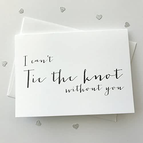 Amazon.com: 8 ct I Can't Tie The Knot Without You Wedding Day Cards ...