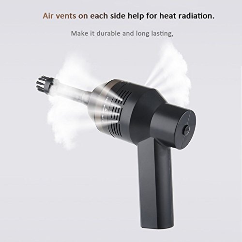 Coondmart Charge Cordless Mini Computer USB Keyboard Vacuum Cleaner Dust Hair Portable Handheld Brush Suction Machine Rechargeable Vacuum Cleaner - Thumbnail 7