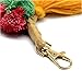 ALoveSoul Colorful Boho Pom Pom Weaving Tassel Bag Charm Keychain Handbag Key Ring, Blue