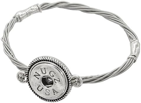 Guitar String Bracelet - Interchangeable Snap Jewelry from Nugz Jewelry (8 Inches)