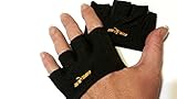 Zerosara Fingerless Weightlifting Gloves with Non-Slip Crosilicone Palms Provide Support for Gym Workouts, Fitness, Kettlebell, Yoga, and WOD