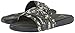 adidas Men's Adissage Grip Slides Sandal, Dark Grey/Base Green/Light Brown, 9