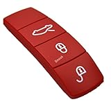 Key Color Center Middle Trim Shell Cover Decal + Rubber Button Pad for Porsche 911 918 Panamera Macan Cayenne Cayman Boxster