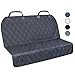 VIVAGLORY Dog Seat Covers, Dog Backseat Rear Cover Pet Car Bench Back Protectors with Anti-Slip Backing for Truck, SUV and Most Cars, Black, 46