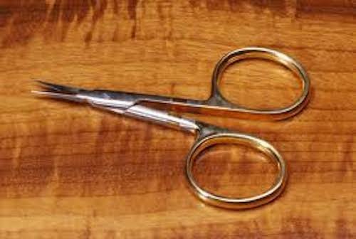 Dr. Slick Arrow Scissor, 3-1/2", Gold Loops, MicroTip, Straight