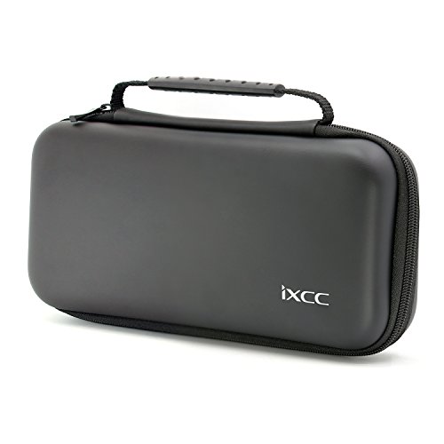 Nintendo Switch Case, iXCC Hard Shell Travel Carrying Protective Storage Bag for Nintendo Switch - Black