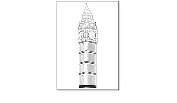Big Ben sobre fondo blanco. Imán para nevera, diseño de ...