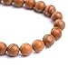 6mm Round Wood Jasper Beads Semi Precious Gemstone Beads for Jewelry Making Strand 15 Inch (63-66pcs)