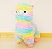 JINGYJOE Large Rainbow Alpaca Plush 18 Inches Tall