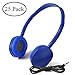 Wholesale Bulk Headphone Earphone Earbud - Kaysent(KHP0-25DBlue) 25 Pack Wholesale Dark Blue Headphone for School, Classroom, Airplane, Hospiital, Students,Kids and Adults primary