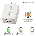 Fast Charger 3.0 Quick Charge 3.0 Dual Port Wall Charger 24W for iPhone X / 8/7/ 6S Galaxy S8 / S7 / S6 / Edge/Plus Note 5/4 and More.