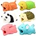 Lingpeng 6PCS Cute Animal Cable Bites (Tiger Luminous+Hedgehog + Rabbit+Turtle+Dog+ Panda) iPhone Cable Bite Cord Data Line Protects Cell Phone Accessories