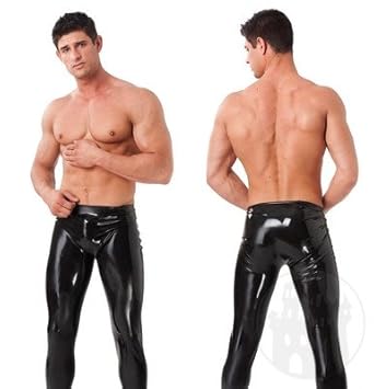 Latex Hose für Herren - lang, Größe: L