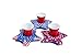 BigMouth Inc Inflatable Drink Holder for Pool - Floating Cup Holder for Hot Tub & Water - Fun Outdoor Beverage Float - Patriotic Stars