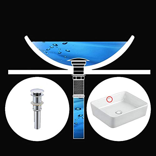 Beelee Pop Up bathroon sink drain without overflow,Chrome