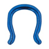 PVD Stainless Steel Septum Retainer: 16g Blue