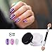 DE'LANCI Mirror Nail Glitter Powder Shinning Gorgeous Nail Art Powder 3g Per Box Chrome Pigment Glitters Set of 2 (6+8)