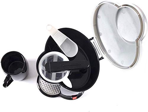 YAeele Kaffee-Maschine, Einzel Kaffeemaschine-Leistung: 300 Watt, 140 ml Wassertank, waschbar Tropfschale, Aktivschaum… – Bild 6