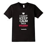 Kids musical.ly keep calm classic T-Shirt (Fitted Cut) 12 Black