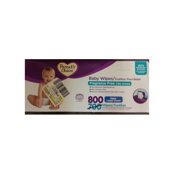Buy Parents Choice Fragrance Free Quilted Baby Wipes, 800 sheets Online