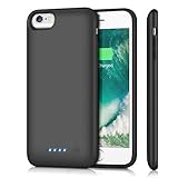 iPosible iPhone 6s/6 Battery Case 6000mAh, Rechargeable Protective Extended Battery Pack Charging Case for iPhone 6 6s (4.7 Inch) Portable Backup Charger Power Bank-Black