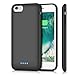 iPosible iPhone 6s/6 Battery Case 6000mAh, Rechargeable Protective Extended Battery Pack Charging Case for iPhone 6 6s (4.7 Inch) Portable Backup Charger Power Bank-Black