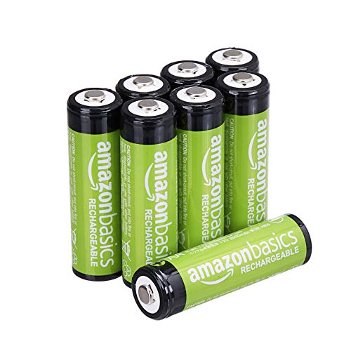 AmazonBasics AA Rechargeable Batteries (8-Pack) Pre-charged - Battery Packaging May Vary