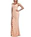 Lalagen Women's Floral Lace Split Long Formal Wedding Dress Evening Gown