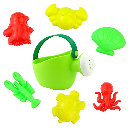 image for HEHALI 16 PCS Beach Sand Toys Set for Kids with Slag Truck, Sand Wheel