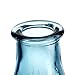 V-More Light Blue Glass Bottle Flower Bud Vase Bubble Rib Hobnail 5.6-inch Tall for Home Decor Party and Celebration (Set of 3)