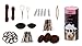 Bundle Monster 9in1 Fashion Hair Design Styling Tools Accessories Kit- Bun Maker, Roller, Braid Twist, Elastics, Pins for BRUNETTE Hair Color