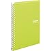 Kokuyo Campus Smart Ring Binder, A5 Yellow Green Binder Notebook Up to 25 Sheets 20 Holes Slim Binder Folder with 10 Extra Campus Sarasara Loose-Leaf Paper for Work & Study, Japan Import (RU-SP130YG)